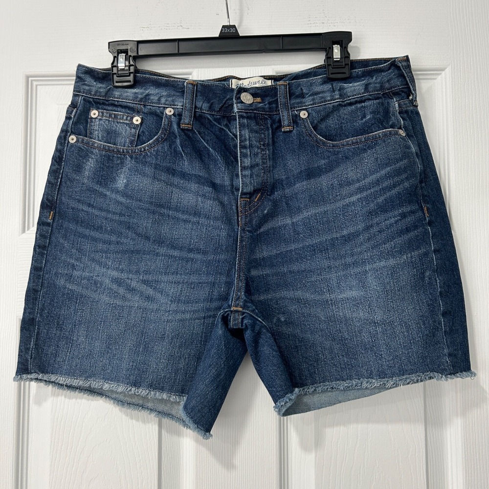 Madewell High Waist Denim Shorts - Blue